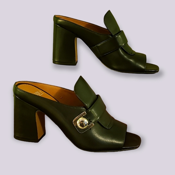 Franko Sarto Open Toe Mules - Black - 7M - Picture 4 of 10